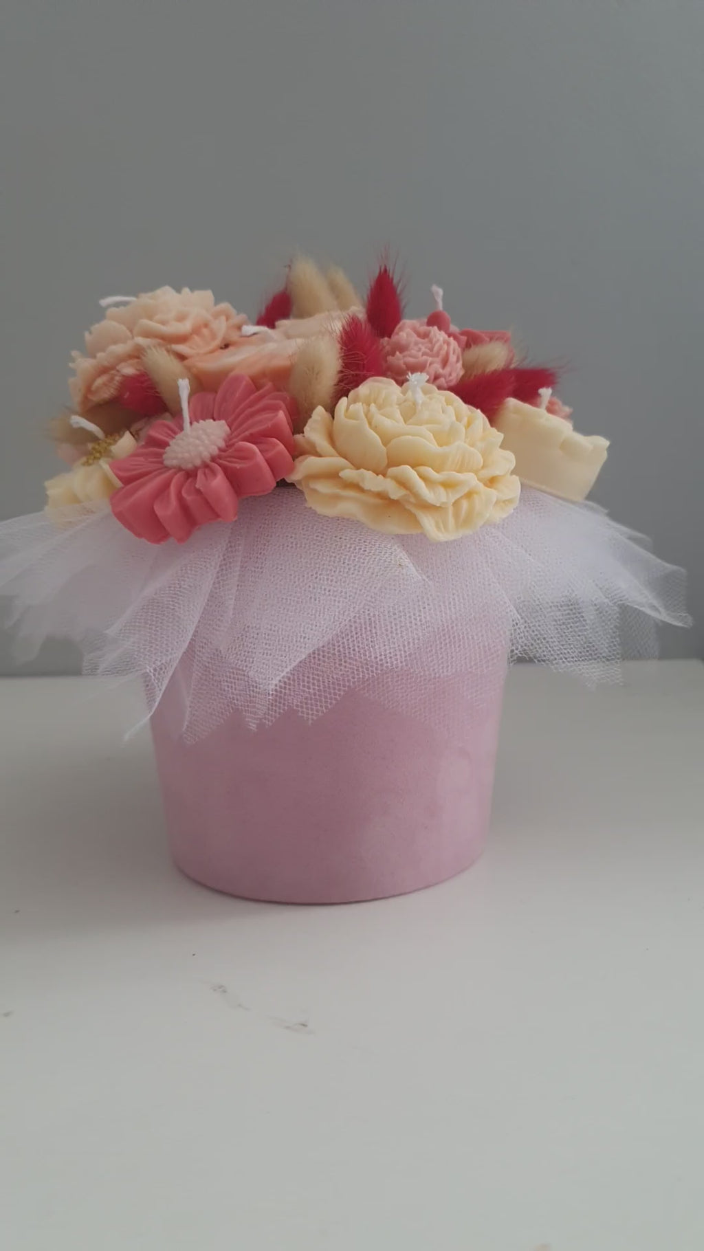 Flowerbox ze świec sojowych