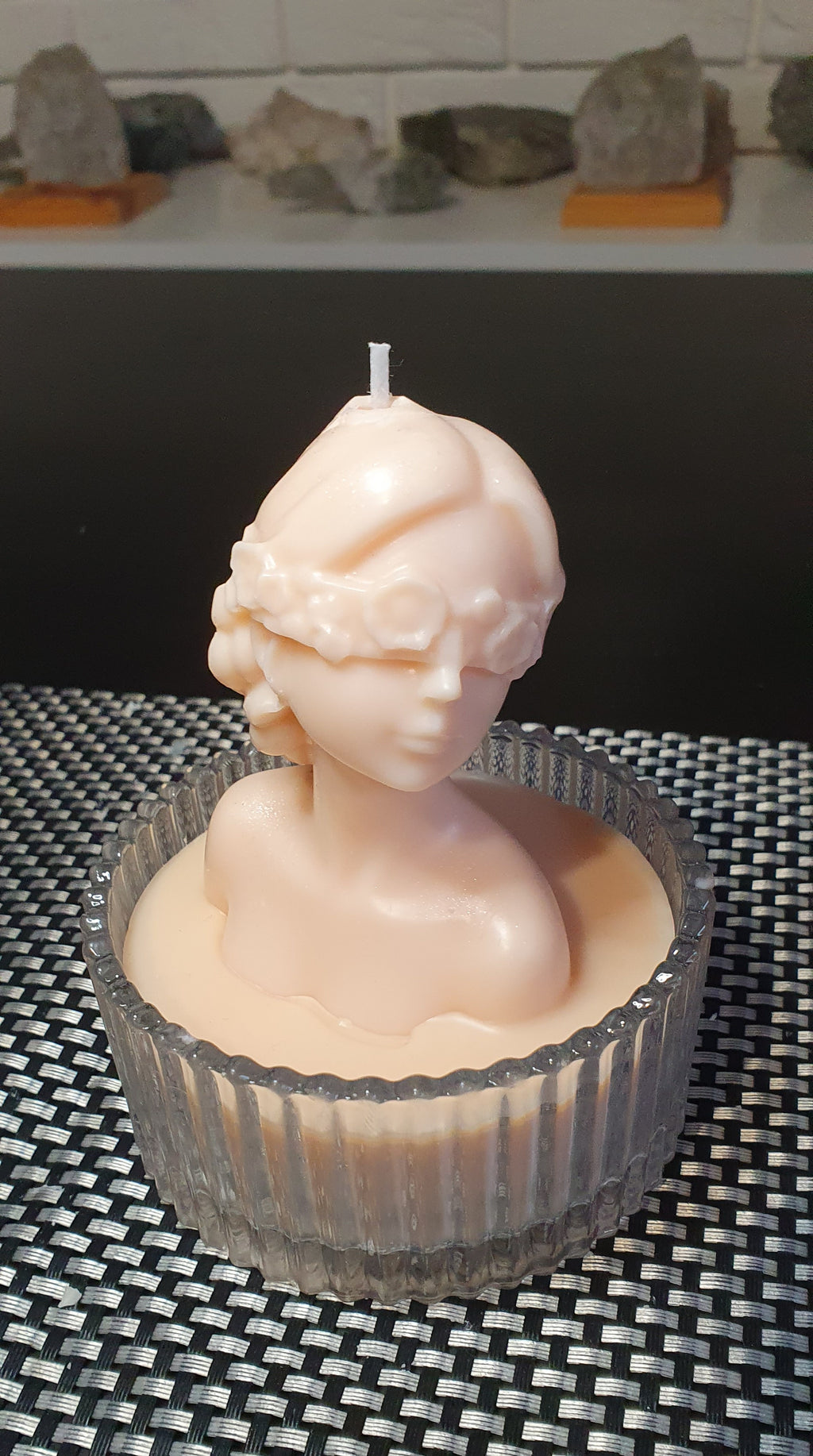 Świeca sojowa kobieta w szkle