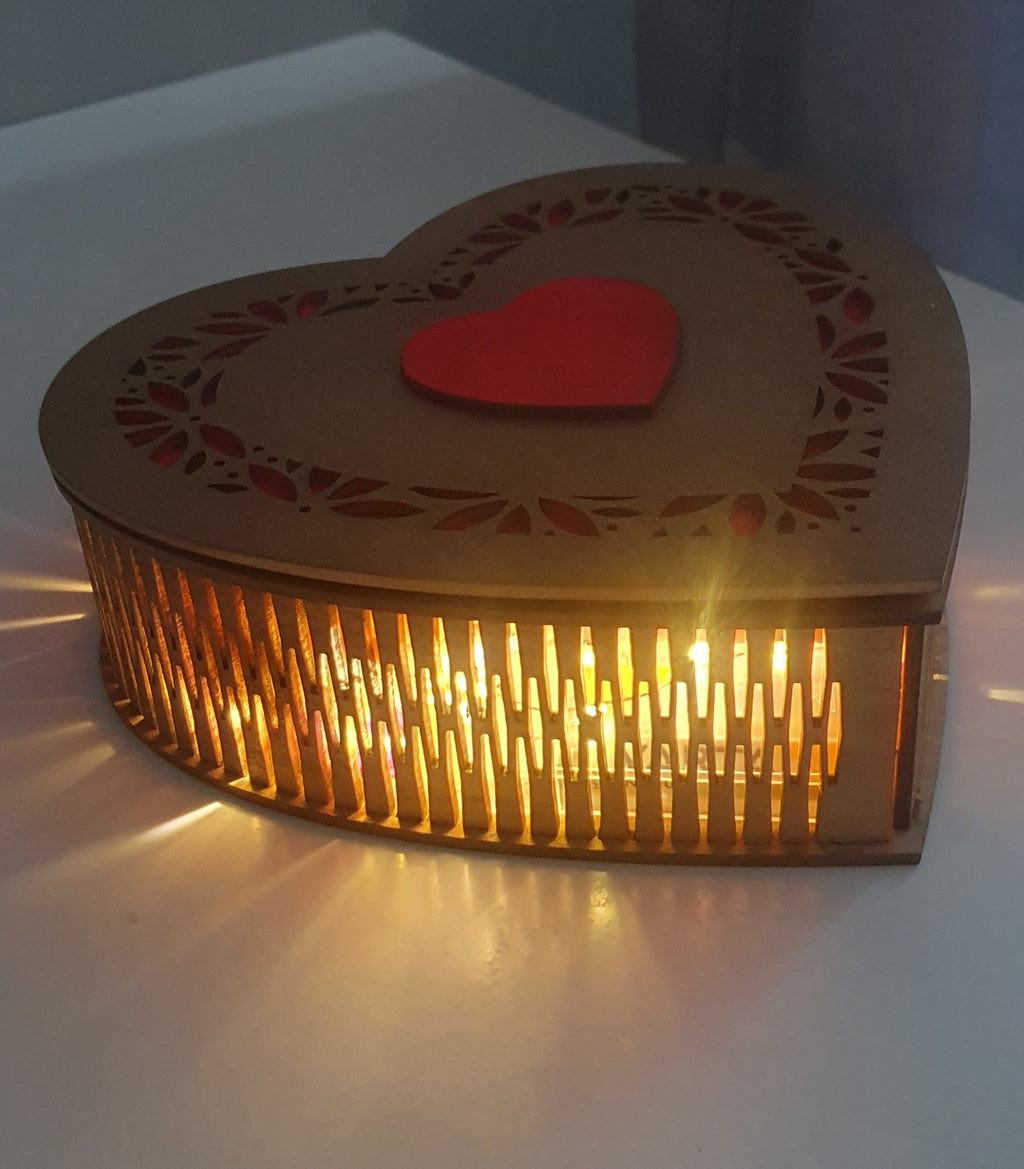 Pudełko świece z LEDami