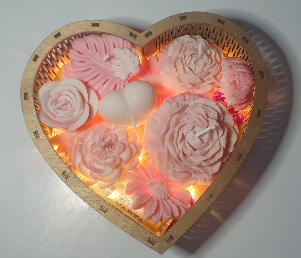 Pudełko świece z LEDami