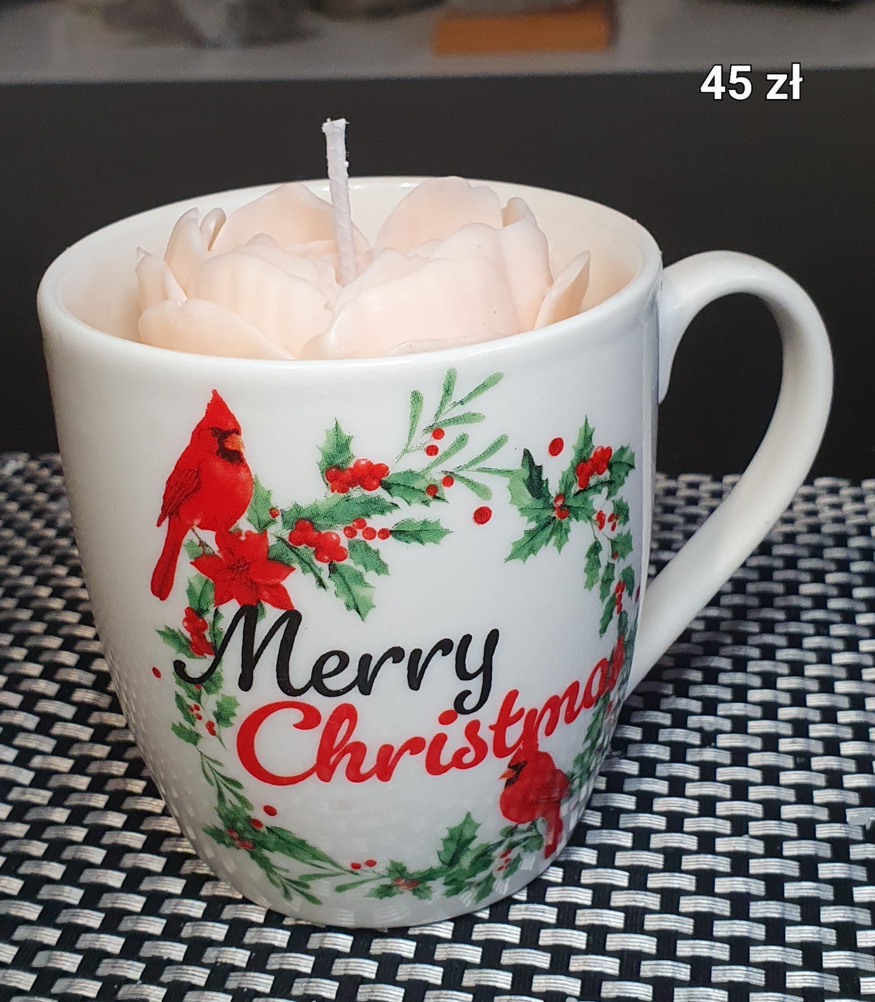 Kubek świąteczny Róża-Serce